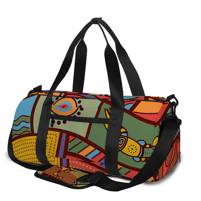 Australian Ethnic Pattern Print Gym Bag