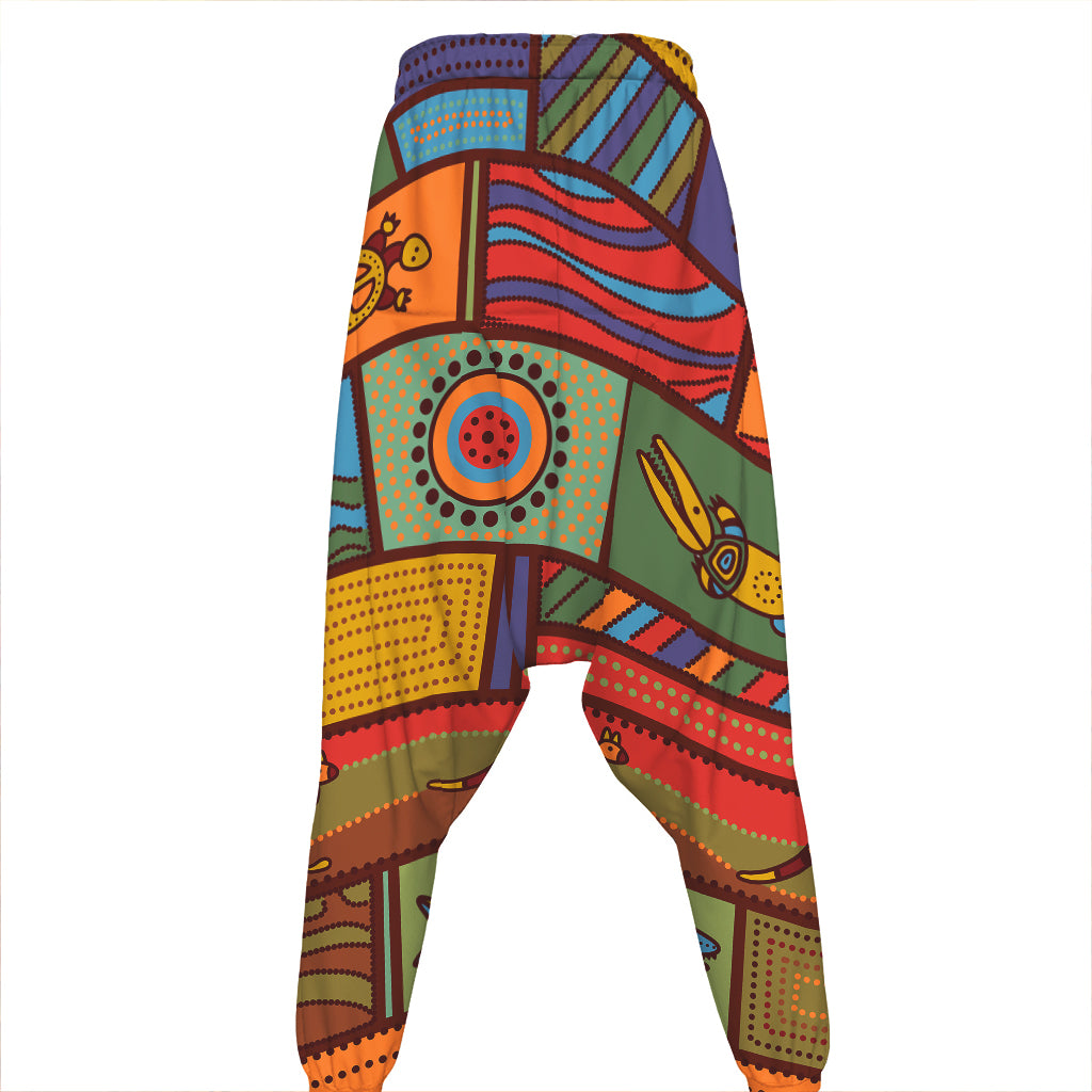 Australian Ethnic Pattern Print Hammer Pants