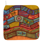 Australian Ethnic Pattern Print Hand Towel
