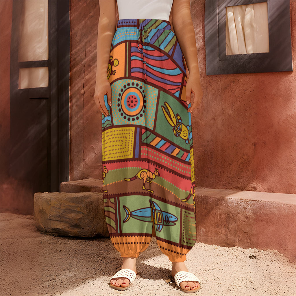 Australian Ethnic Pattern Print Harem Pants