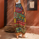 Australian Ethnic Pattern Print Harem Pants