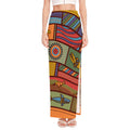 Australian Ethnic Pattern Print High Slit Maxi Skirt