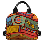 Australian Ethnic Pattern Print Insulated Lunch Bag