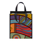Australian Ethnic Pattern Print Insulated Lunch Tote