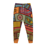 Australian Ethnic Pattern Print Jogger Pants