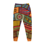 Australian Ethnic Pattern Print Jogger Pants