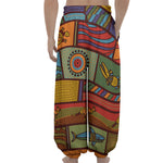 Australian Ethnic Pattern Print Lantern Pants