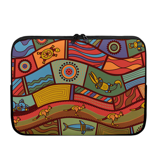 Australian Ethnic Pattern Print Laptop Sleeve