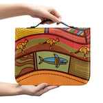 Australian Ethnic Pattern Print Leather Bible Cover