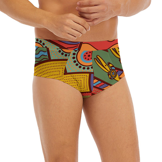 Australian Ethnic Pattern Print Men's Briefs