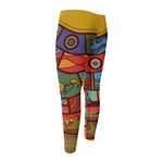 Australian Ethnic Pattern Print Men's Compression Pants