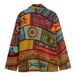 Australian Ethnic Pattern Print Men's Cotton Blazer