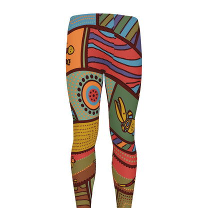 Australian Ethnic Pattern Print Men's leggings