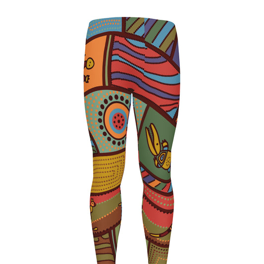Australian Ethnic Pattern Print Men's leggings