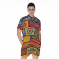 Australian Ethnic Pattern Print Men's Romper