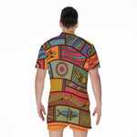 Australian Ethnic Pattern Print Men's Rompers