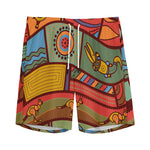 Australian Ethnic Pattern Print Men's Sports Shorts