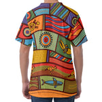 Australian Ethnic Pattern Print Men's Velvet T-Shirt