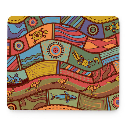 Australian Ethnic Pattern Print Mouse Pad