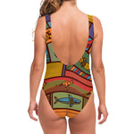 Australian Ethnic Pattern Print One Piece Swimsuit