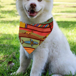 Australian Ethnic Pattern Print Over The Collar Dog Bandana
