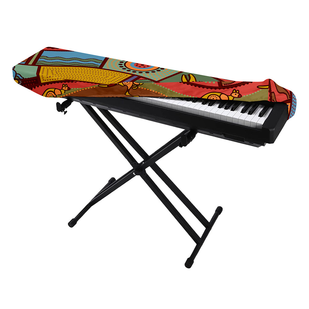 Australian Ethnic Pattern Print Piano Keyboard Cover