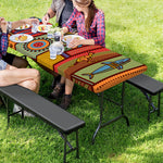 Australian Ethnic Pattern Print Picnic Table Cover
