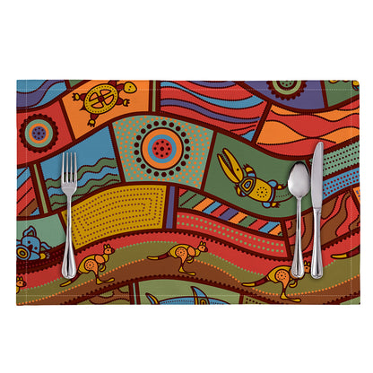 Australian Ethnic Pattern Print Placemat