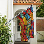 Australian Ethnic Pattern Print Polyester Flag