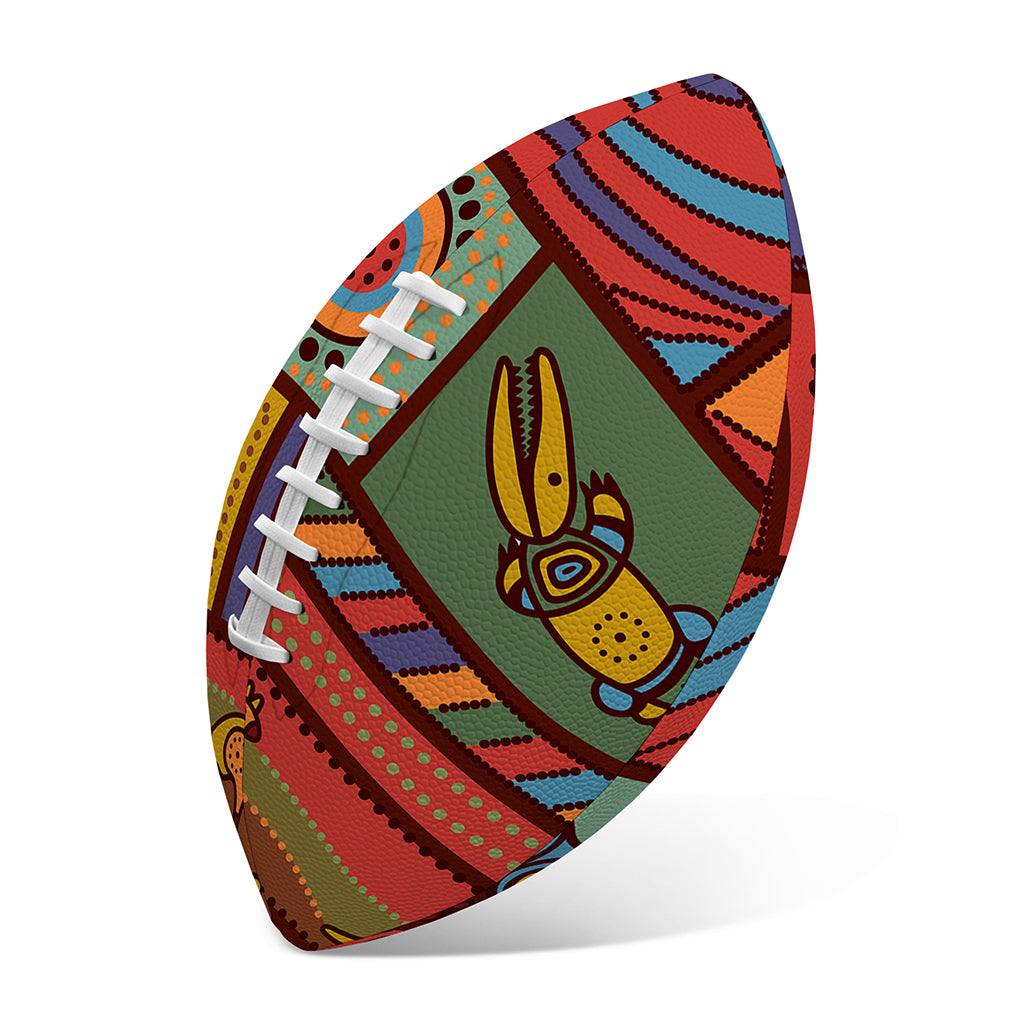 Australian Ethnic Pattern Print Rugby Ball