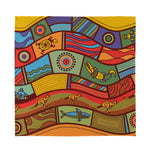 Australian Ethnic Pattern Print Silk Bandana