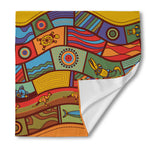 Australian Ethnic Pattern Print Silk Bandana