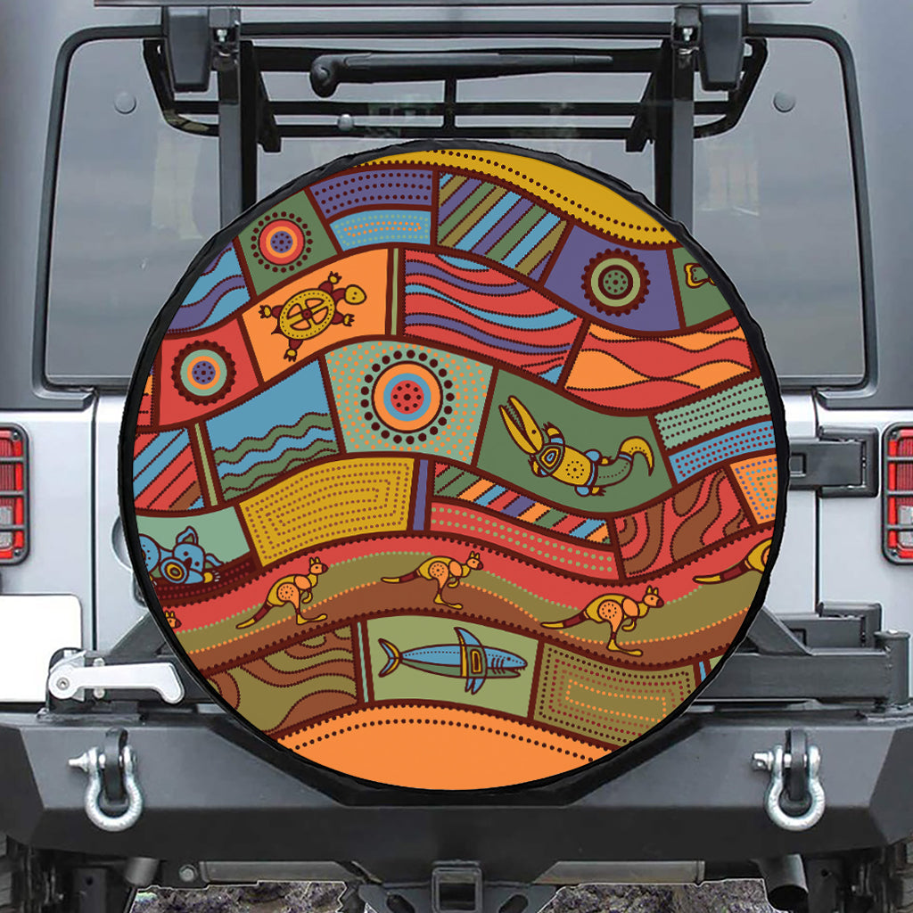 Australian Ethnic Pattern Print Tire Cover
