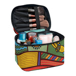 Australian Ethnic Pattern Print Travel Makeup Bag