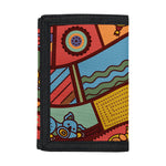Australian Ethnic Pattern Print Trifold Wallet