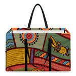 Australian Ethnic Pattern Print Utility Tote Bag