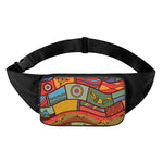 Australian Ethnic Pattern Print Waist Bag
