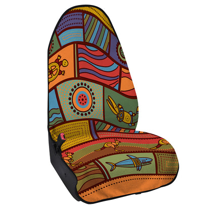 Australian Ethnic Pattern Print Waterproof Car Seat Cover