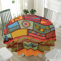 Australian Ethnic Pattern Print Waterproof Round Tablecloth