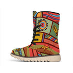 Australian Ethnic Pattern Print Winter Boots