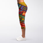 Australian Ethnic Pattern Print Women's Capri Leggings