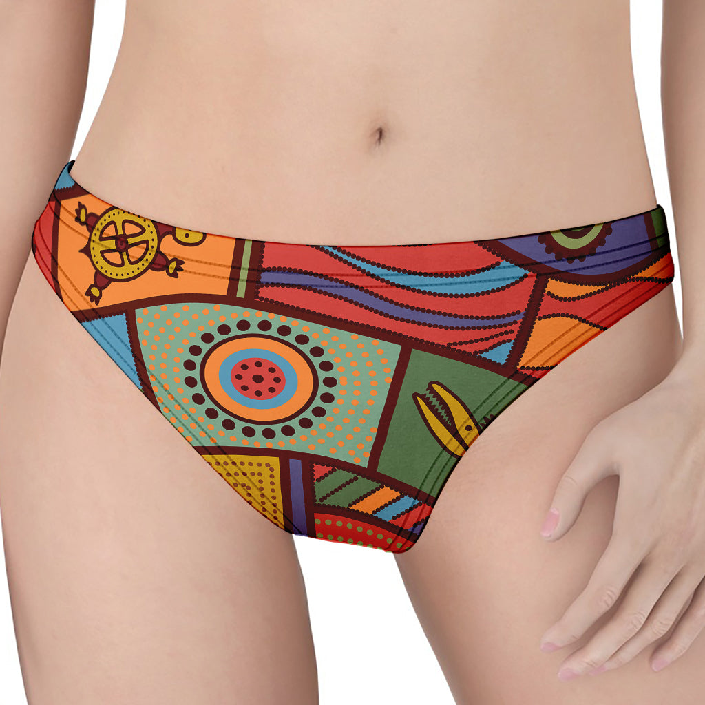 Australian Ethnic Pattern Print Women's Thong