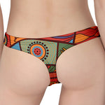 Australian Ethnic Pattern Print Women's Thong