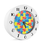 Autism Awareness Drawing Puzzle Print Alarm Clock