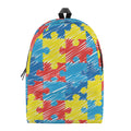 Autism Awareness Drawing Puzzle Print School Backpack