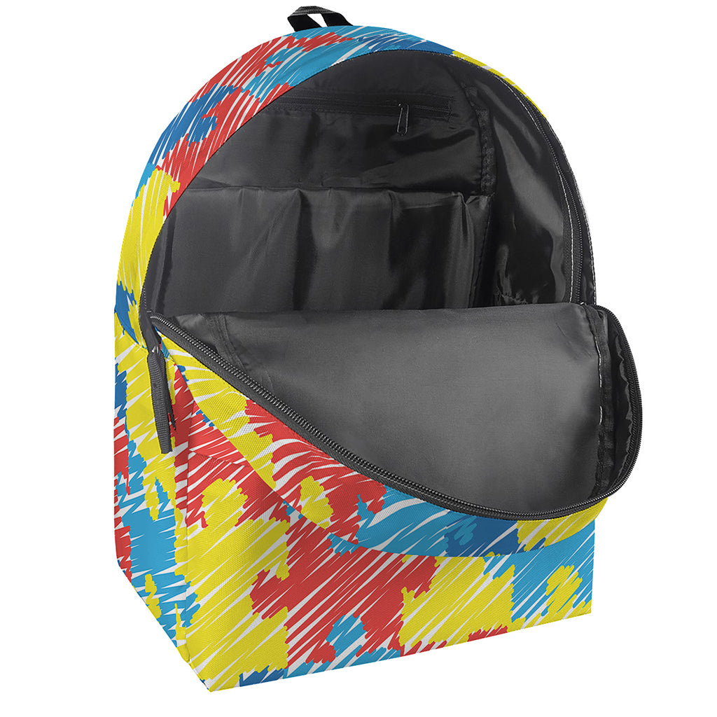 Autism Awareness Drawing Puzzle Print Backpack