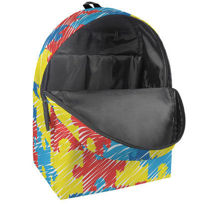 Autism Awareness Drawing Puzzle Print Backpack