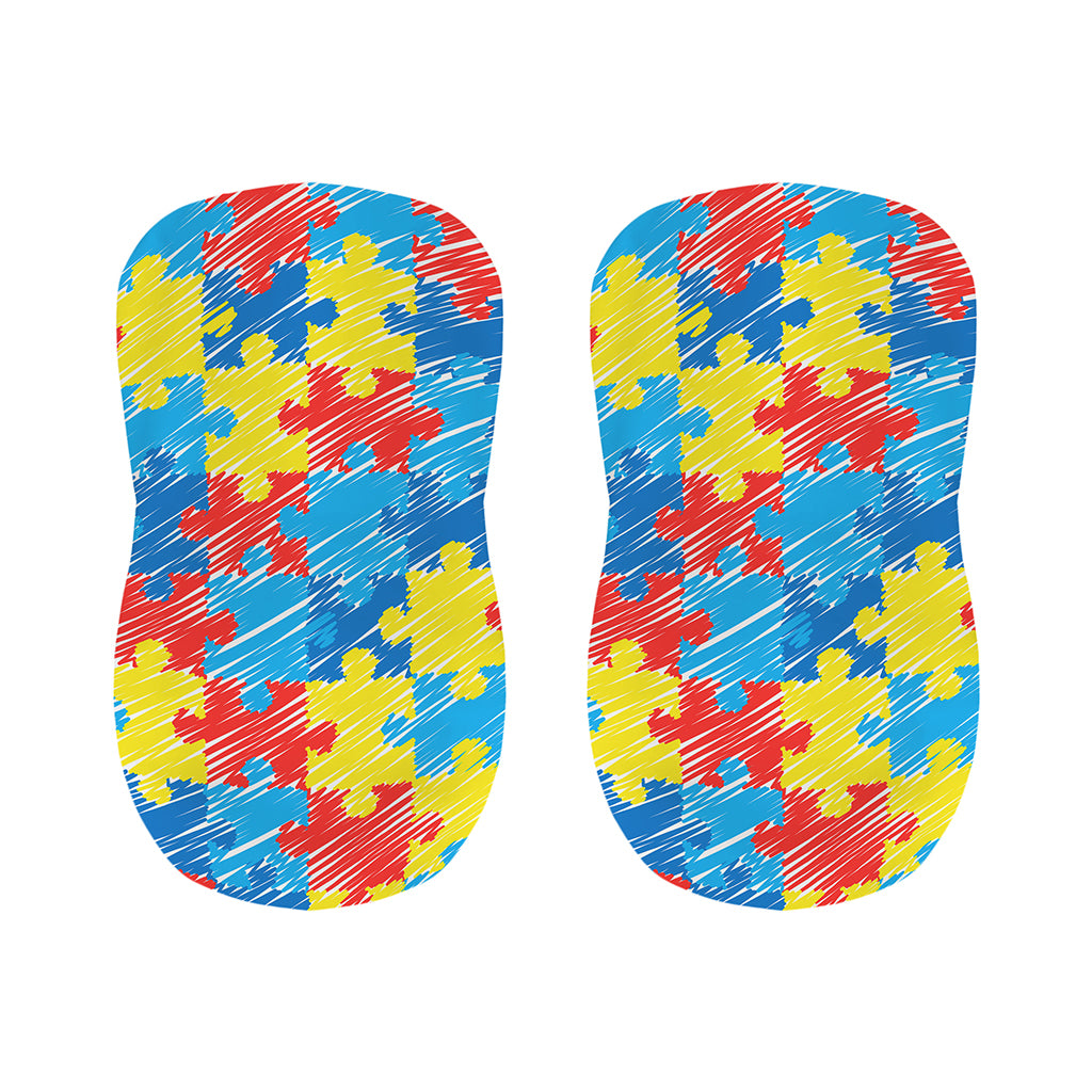 Autism Awareness Drawing Puzzle Print Bar Stool Covers