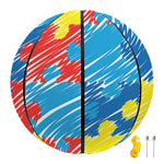 Autism Awareness Drawing Puzzle Print Basketball