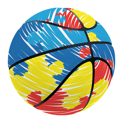Autism Awareness Drawing Puzzle Print Basketball